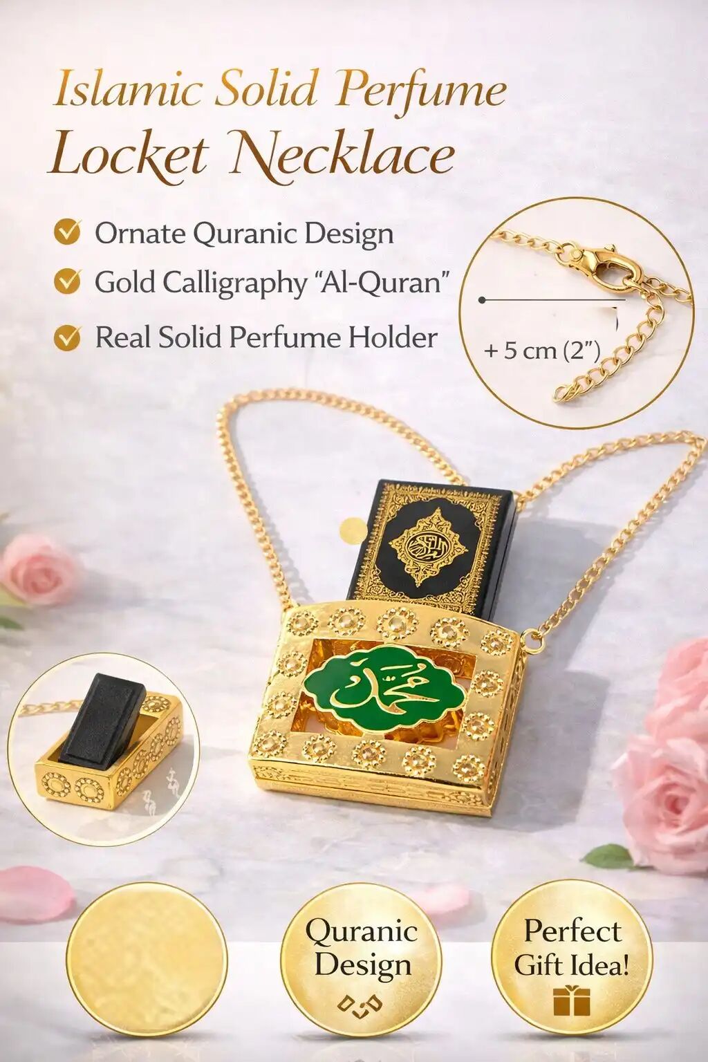 Pendentif Mini Livre Coranique - Accessoire Décoratif Et Religieux thumbnail 1