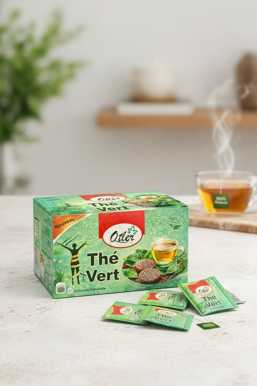 Thé Vert Bio - 100% Naturel - 20 Sachets