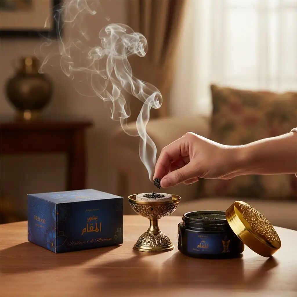 Bakhoor Al Maqaam – Poudre de Bois, Arôme Oriental, Notes Mentholées et Florales