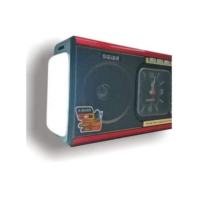 Radio Portable M-40 – Rechargeable, Mp3, Usb, Sd, Aux, Tf, Fm/am/sw, Lampe De Poche Et Horloge thumbnail 3