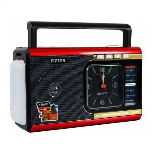 Radio Portable M-40 – Rechargeable, MP3, USB, SD, AUX, TF, FM/AM/SW, Lampe de Poche et Horloge