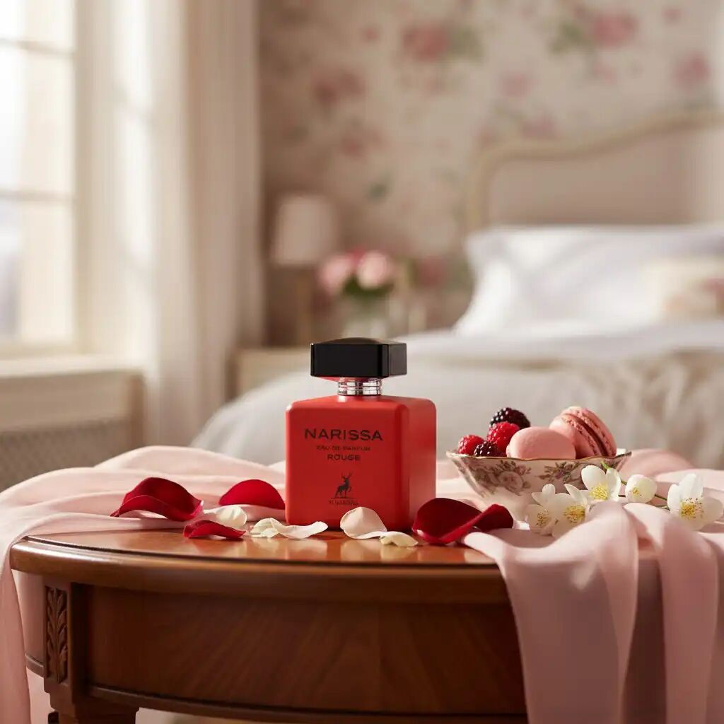 Eau De Parfum Narisa Rouge - Notes Florales, Sensuelles Et Gourmandes thumbnail 3