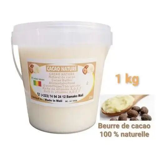 Bio Beurre De Cacao 100 % Naturel, Riche En Vitamines A, D, E Et F 