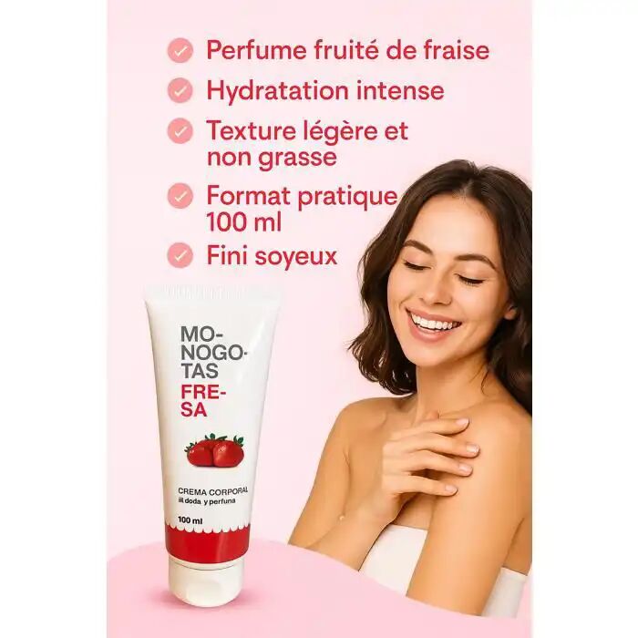 Crème Corporelle - Hydratante, Parfum Fruité, Non Grasse