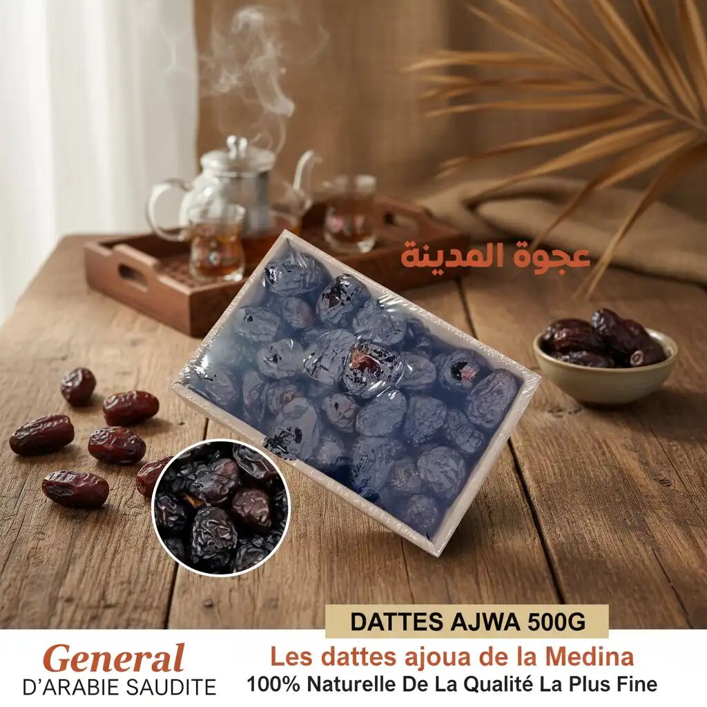 Dattes Ajwa De Médine - 100 % Naturelles, Arabie Saoudite thumbnail 4