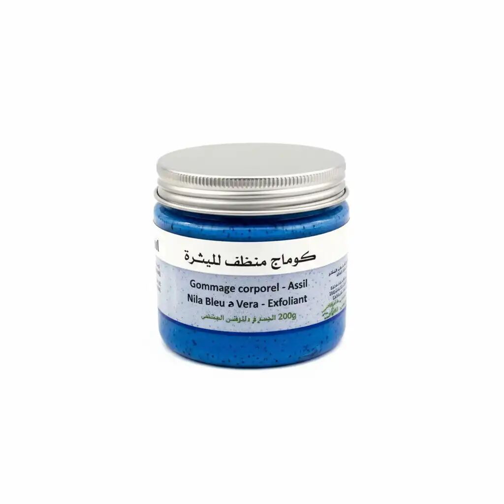 Gommage Corporel Nila Bleu à l’Aloe Vera - Exfoliant