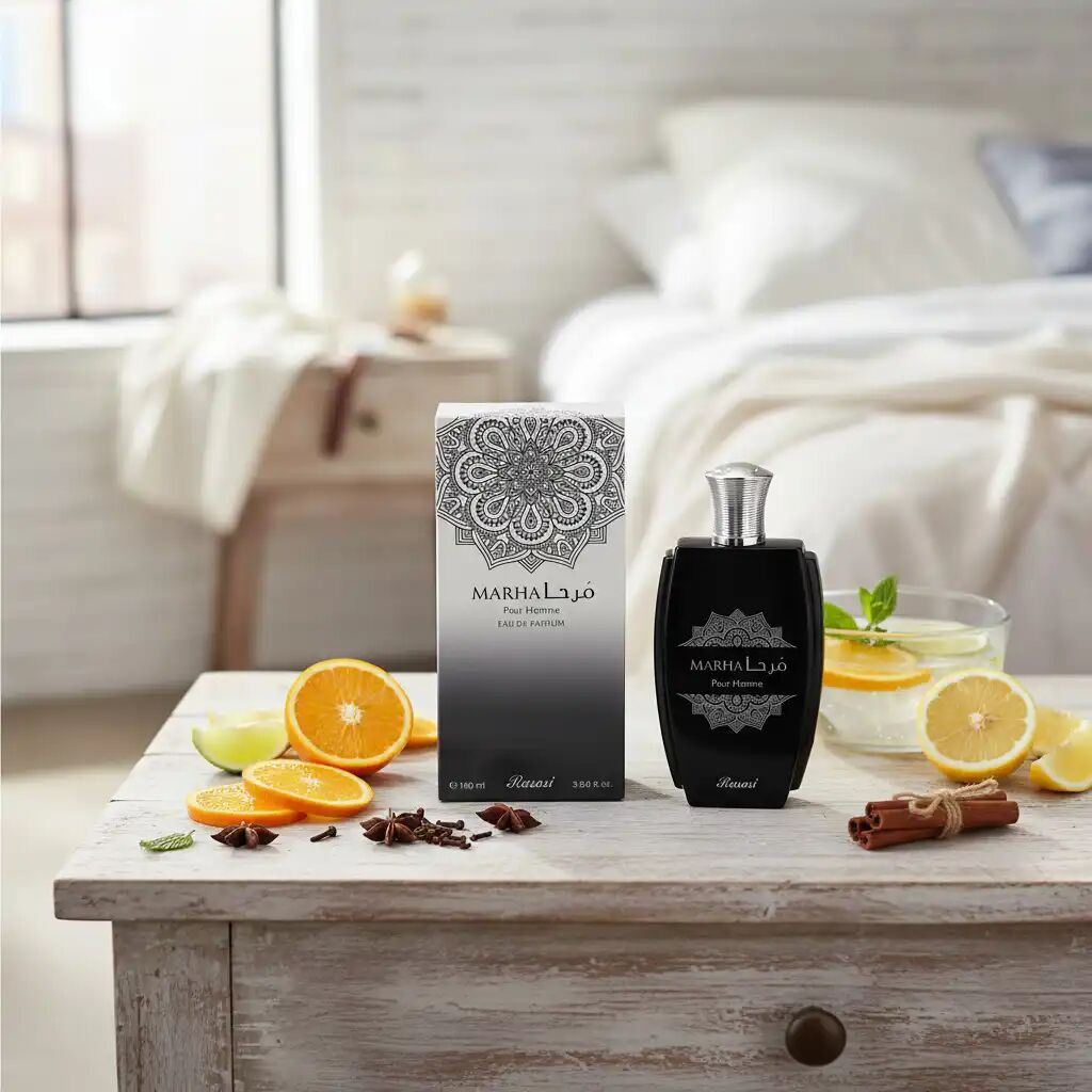 Eau de Parfum Marha – Notes Fraîches, Agrumes et Épices