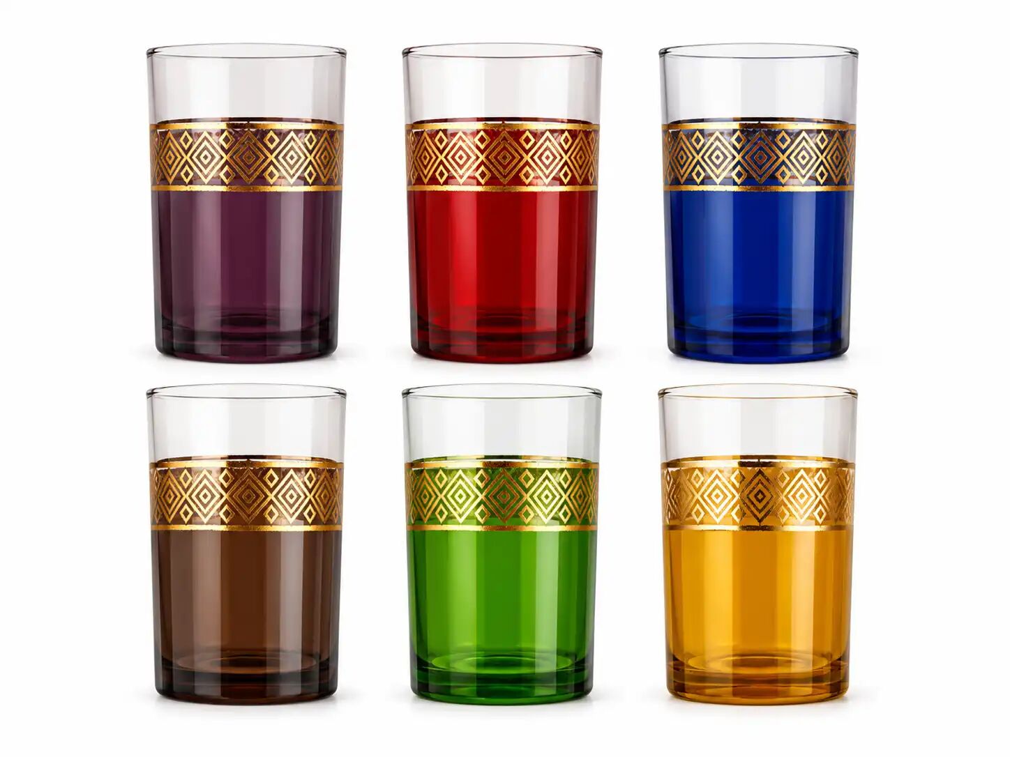 Verres À Thé Marocains Colorés