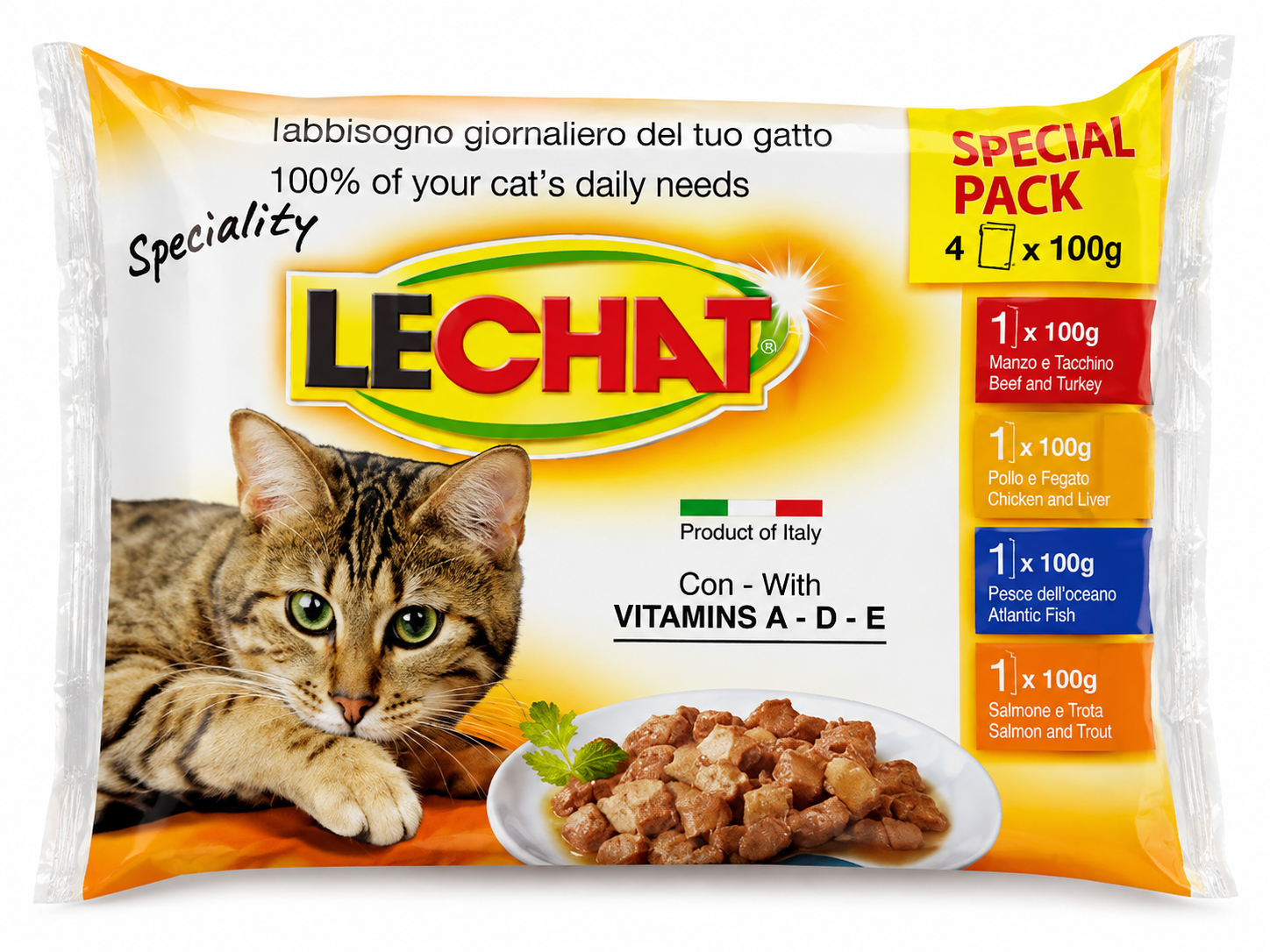  Pâtée Pour Chat – 4 X 100 G