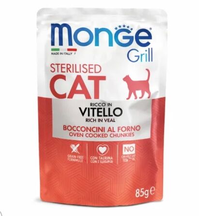 Grill Cooked En Gelée Pour Chat Sterilisé Riches En Veau