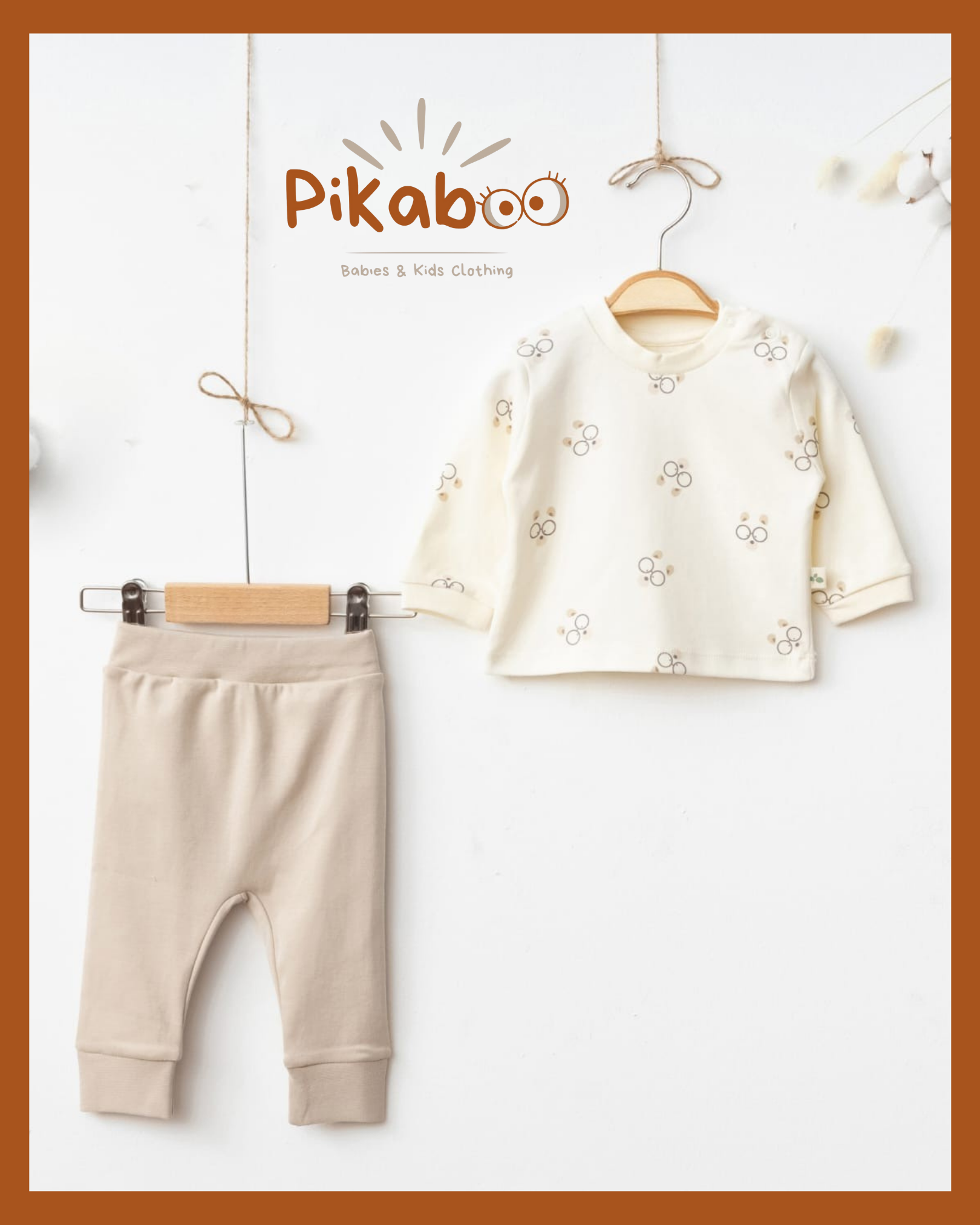 Tenue Bébé 2 Pièces En Coton – Pantalon Coloré