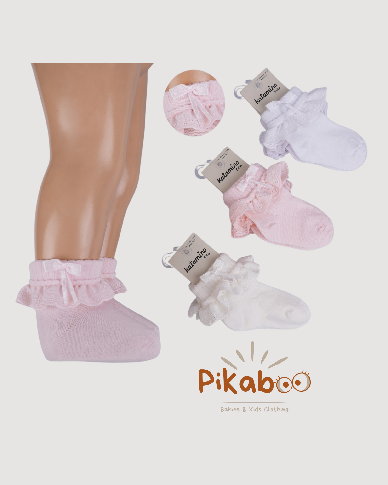 Chaussettes Dentelle Et Nœud Satin