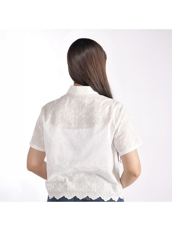 Chemise Broderie Anglaise S-2595 E26 thumbnail 3