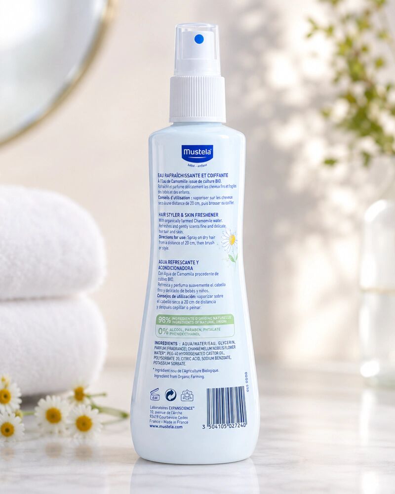 Eau Coiffante Naturelle Pour Cheveux Délicats Des Enfants