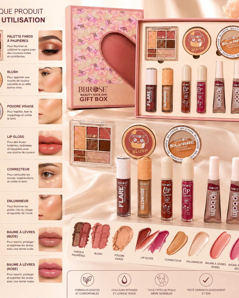 Coffret Cosmétique Complet – Idéal Pour Un Maquillage Naturel Ou Glamour thumbnail 3
