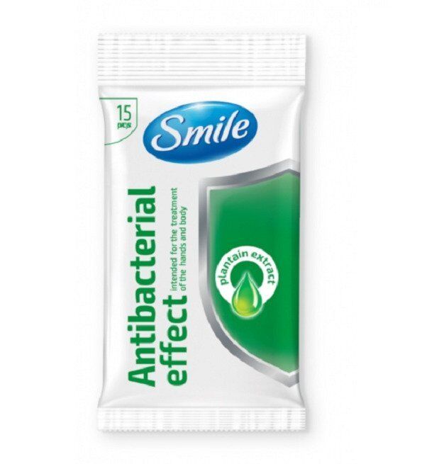 Lingettes Désinfectantes Et Anti-bactériennes Vert Sachet De 15 Pièces