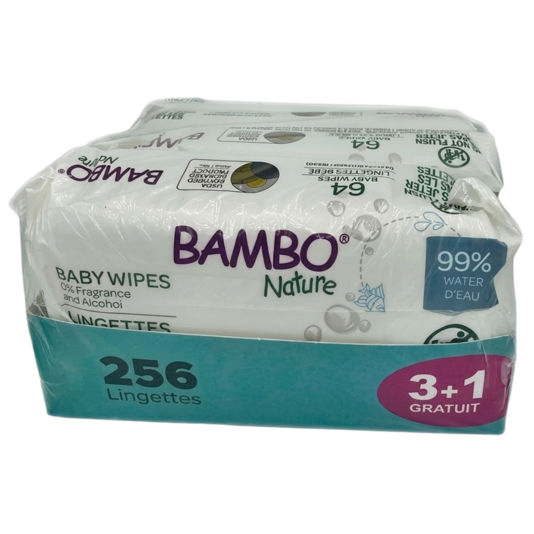 Lingettes - 64 Pieces - 3+1 Pack