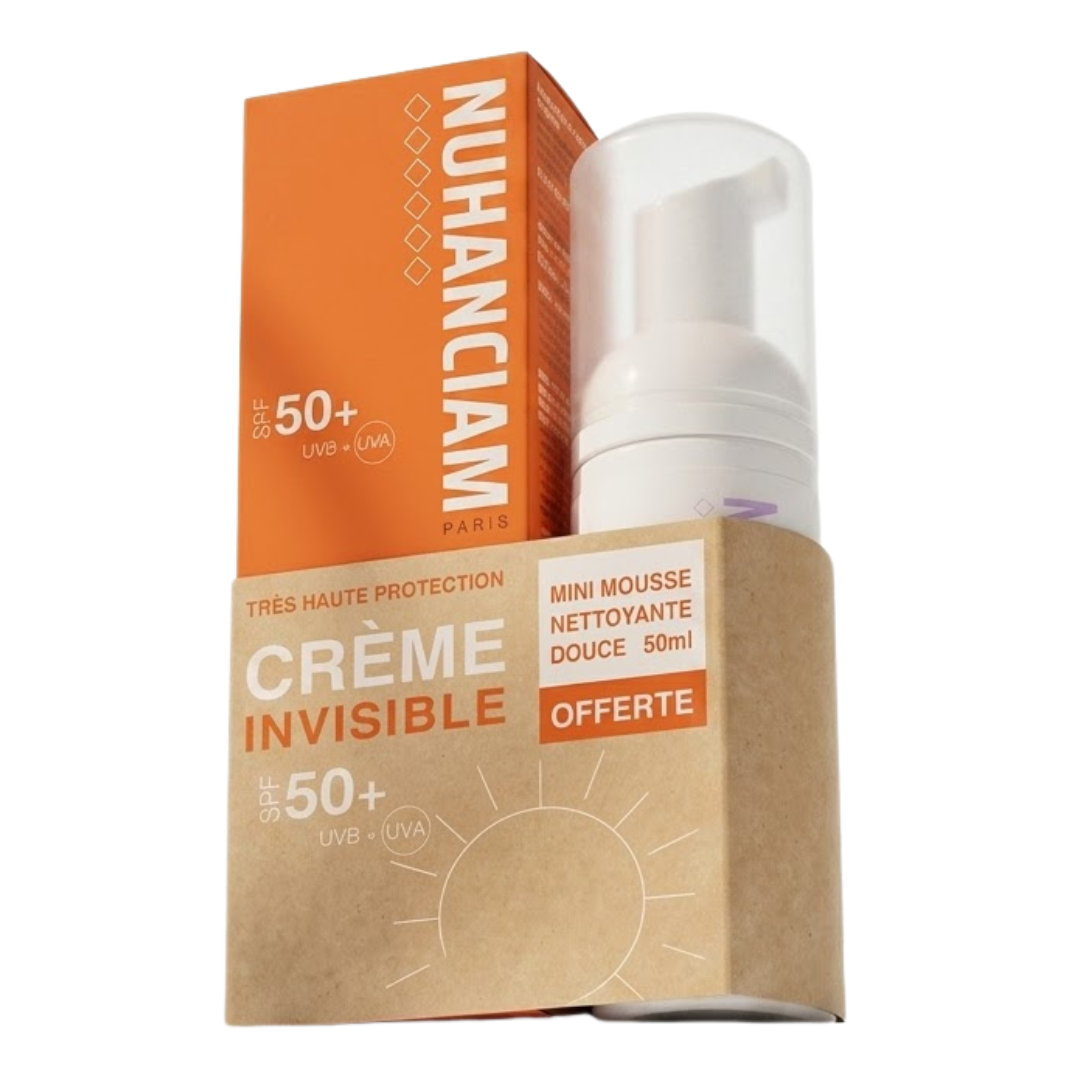 Creme Invisible Spf50 50ml+mousse Nettoyent 50ml Duo Pack