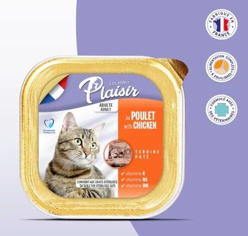 Barquette Pâté Au Poulet Pour Chat Stérilisé