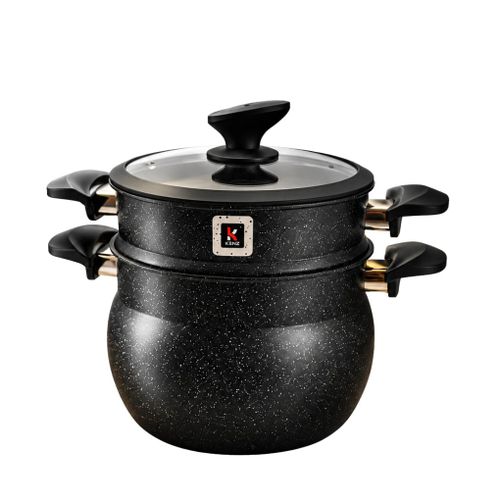 Couscoussier 8l Revêtement Antiadhérent Effet Pierre Sans Pfoa - Vk-2796/8l