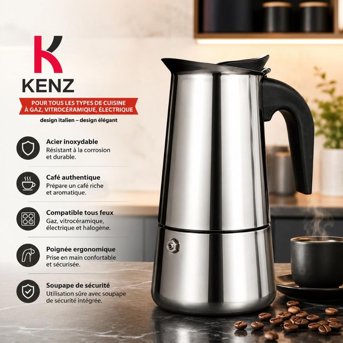 Cafetière Italienne 9 Tasses En Aluminium - Kpss-9cup