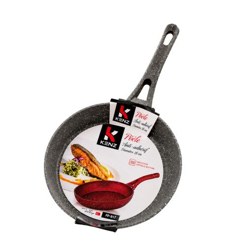 Poêle En Granite 18 Cm Revêtement Antiadhésif Multi-couches Compatible Induction - Fp-917