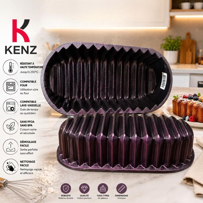 Moule À Cake Antiadhésif Sans Pfoa & Bpa Compatible Four Et Lave-vaisselle