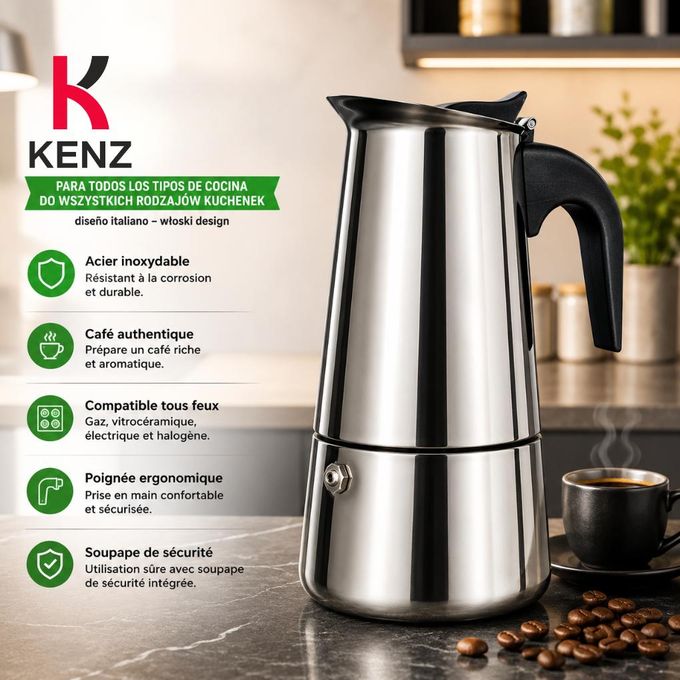 Cafetière Italienne 6 Tasses En Aluminium - Lz3569/6cup