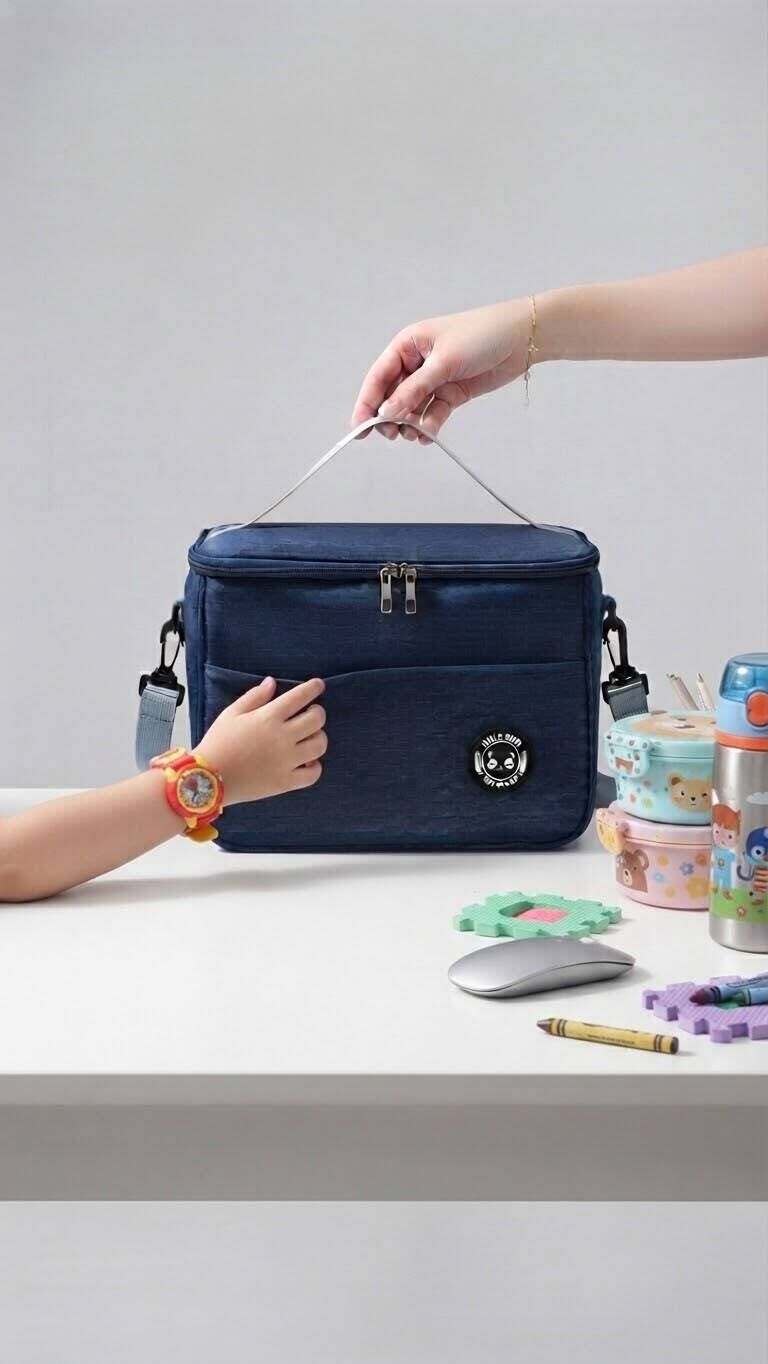 Sac Isotherme Repas Lunch Bag – Compact – Bureau, École Et Loisirs – Couleurs Aléatoires thumbnail 3