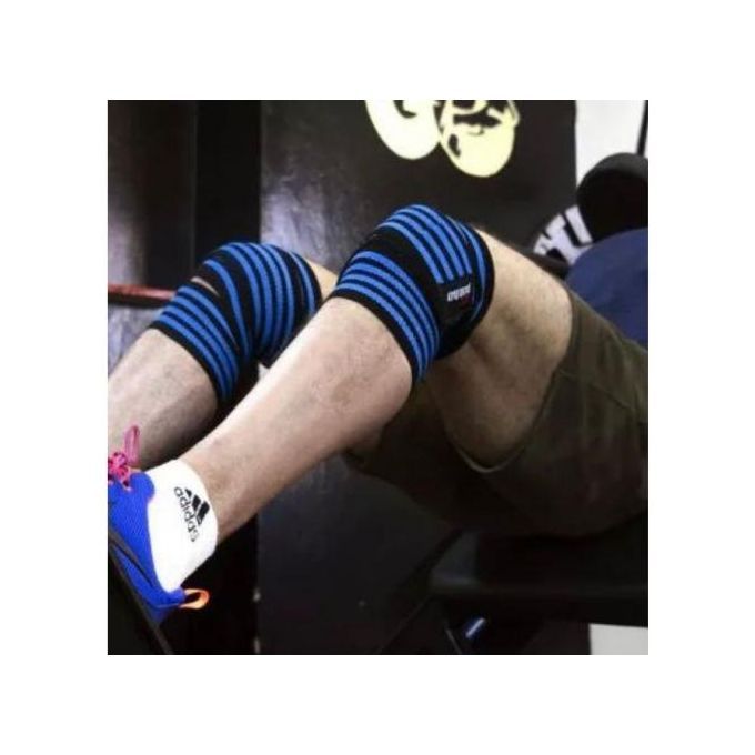 Pakka Bandes Protège Genoux Large Élastique Pour Musculation thumbnail 3