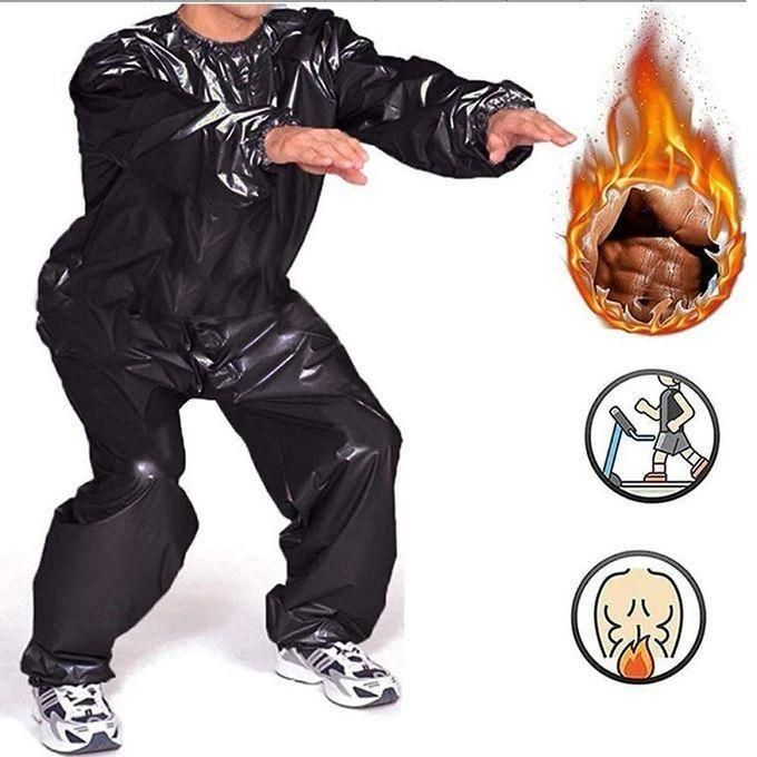 Sauna Suit Brûler Des Calories Noir thumbnail 4