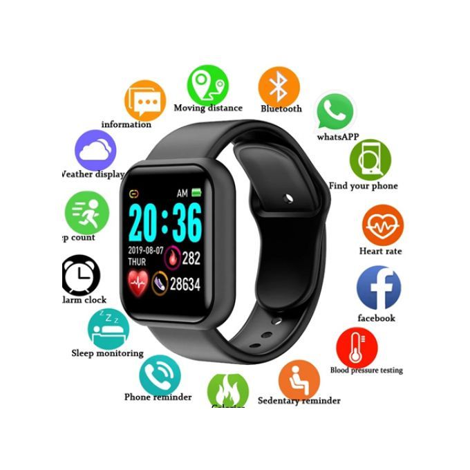 Smart Watch  Y68 Pro D20 - Bracelet De Fitness
