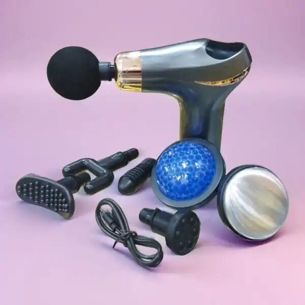 Massage Gun Électrique Rechargeable 8 Têtes – Récupération Musculaire Chaud Et Froid Multicolore thumbnail 3