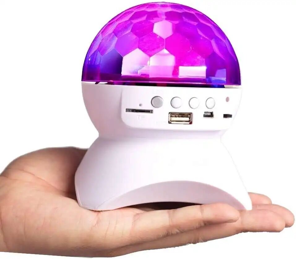 Enceinte Lumineuse Led Multicolore Rotative – Éclairage Dambiance Fête Design & Couleur Aléatoire thumbnail 2