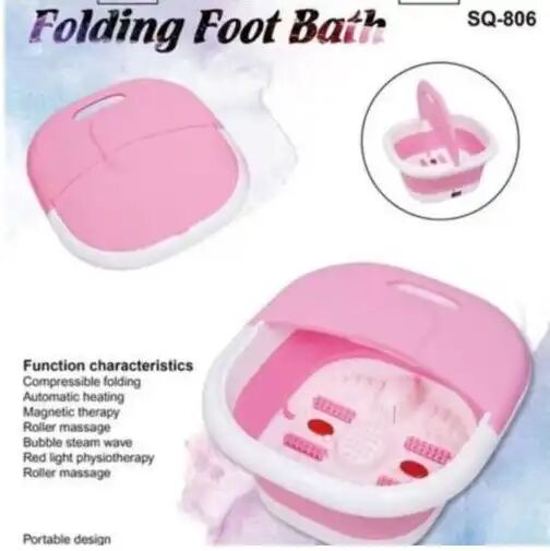Spa Pieds Électrique Pliable – Facile À Ranger Design & Couleur Aléatoire