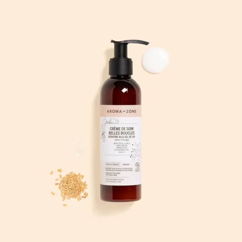 Crème De Soin Belles Boucles Pour Cheveux - Kératine Aa & Gel De Lin 