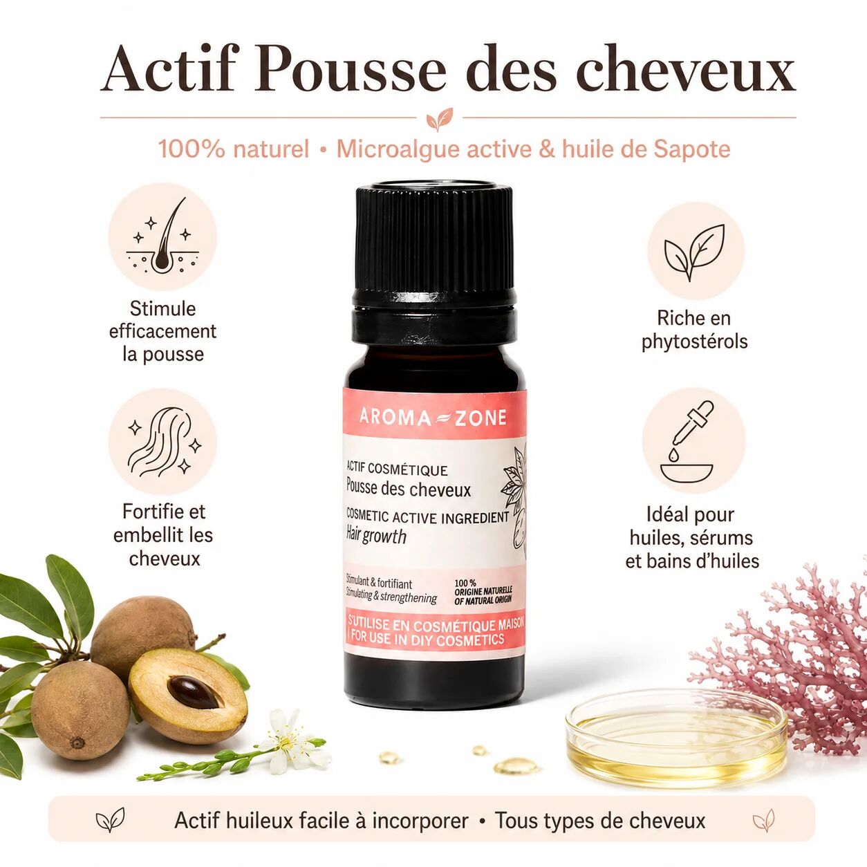  Actif Pousse Des Cheveux 