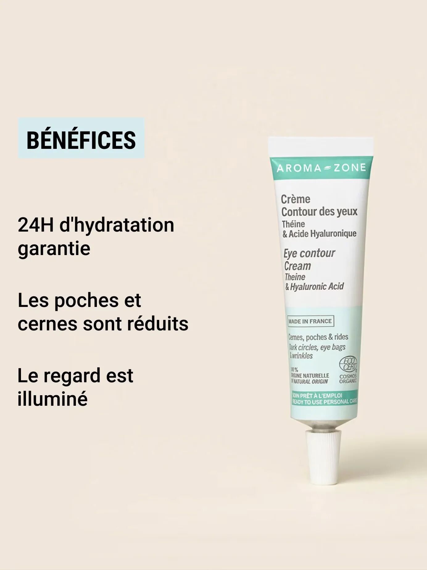 Crème Contour Des Yeux Théine & Acide Hyaluronique 