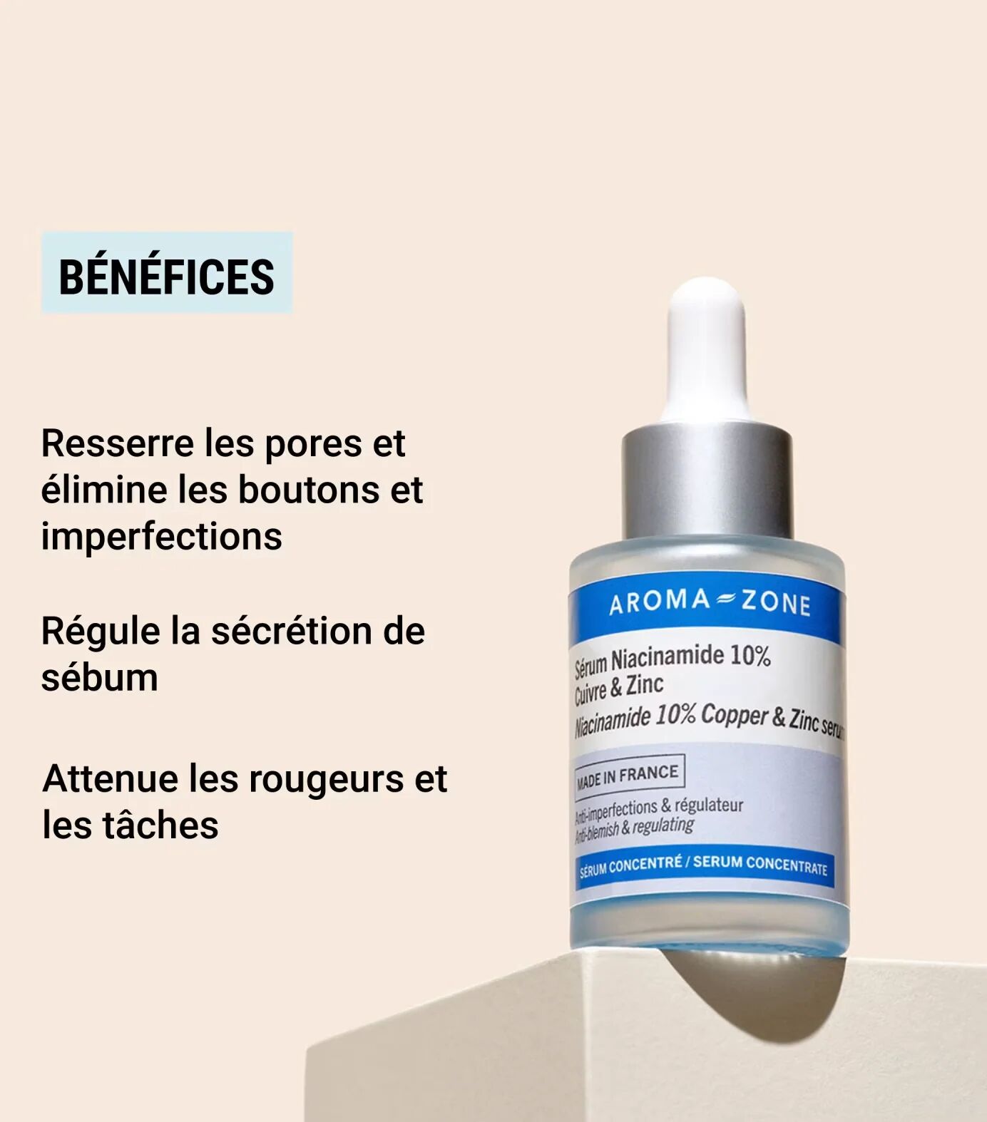 Sérum Concentré Niacinamide 10%, Cuivre & Zinc thumbnail 4