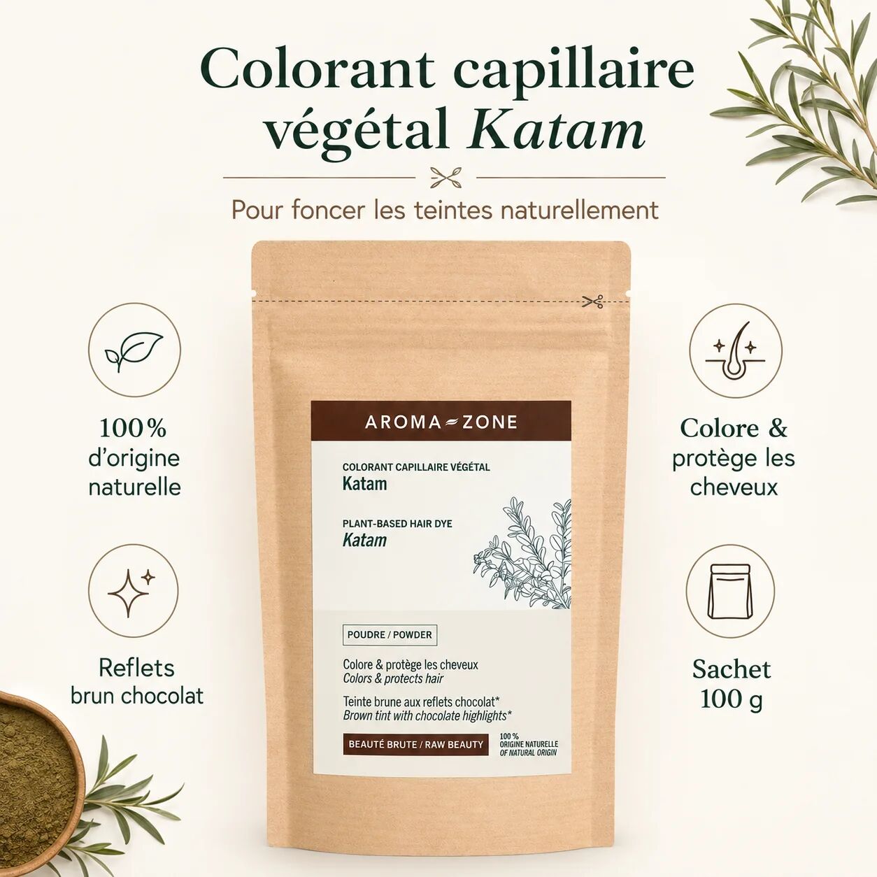  Katam - Colorant Capillaire Végétal 