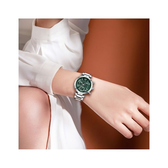 Montre À Quartz Femme Acier Inoxydable thumbnail 4