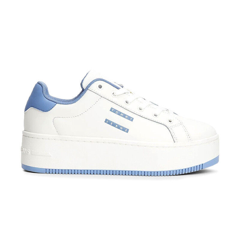 Tommy Jeans Platform Leather Blanc thumbnail 2