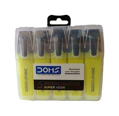 Surligneur Neon 5 Pcs Avec Rangement Premium