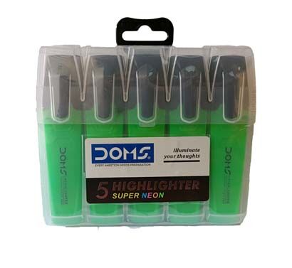 Surligneur Neon 5 Pcs Avec Rangement Premium