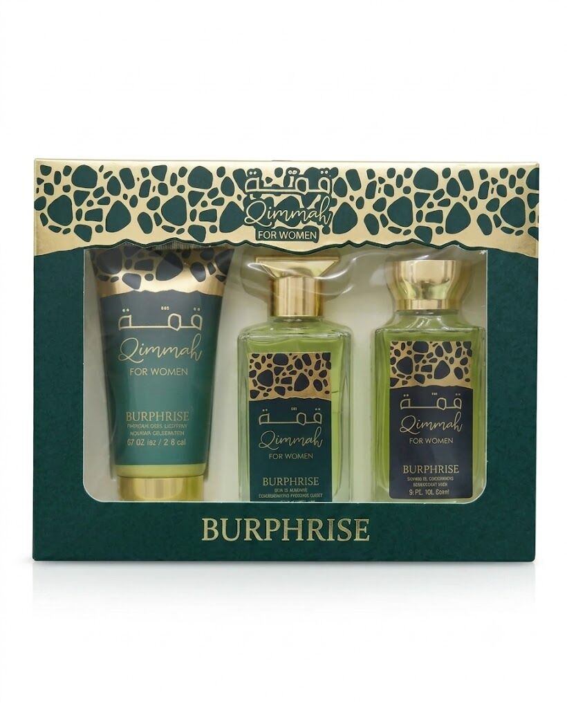 Coffret Parfum Qimmah – Eau de Parfum, Crème Corps & Savon Liquide