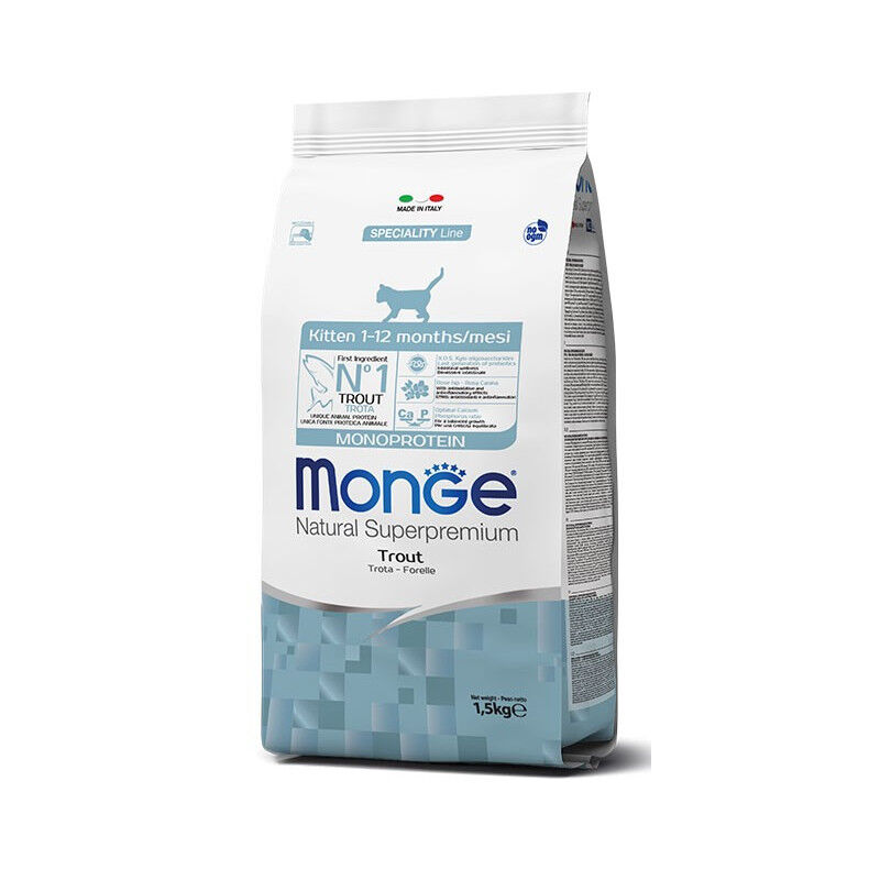 Natural Superpremium Monoprotein Kitten Truite Croquettes Pour Chaton