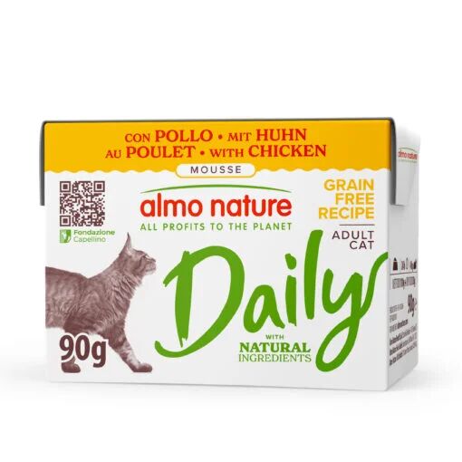 Almo Nature Daily Mousse Au Poulet 90g Pour Chat Adulte