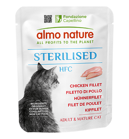Almo Nature Hfc Sterilised Filet De Poulet 50g Pour Chat Stérilisé Adulte