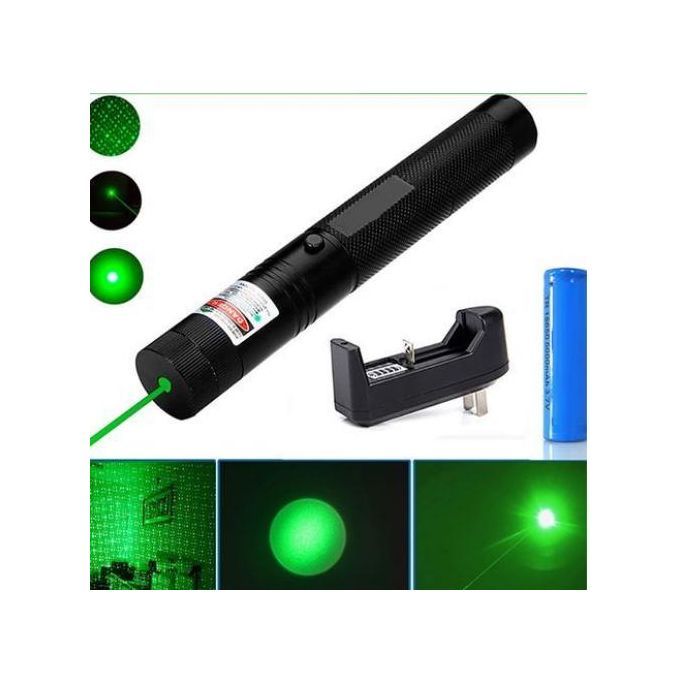 Laser Vert Haute Puissance 10000m À Points Verts Rechargeable Batterie +chargeur