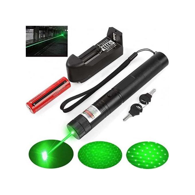 Laser Vert Haute Puissance 10000m À Points Verts Rechargeable Batterie +chargeur